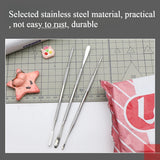 Clay Sculpture Double Head Eye Cutter/Handmade DIY Stone Sculpture Polymer Clay Spatula Carving Stainless Steel Tool Scraper