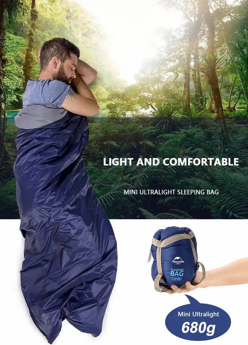 Naturehike Newest Sleeping Bag Ultralight Waterproof Cotton Sleeping Bag Nature Hike Summer Hiking Camping Tent Sleeping Bag - Lootquake
