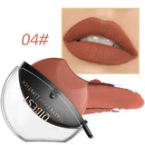 Lip-shaped lipstick seal Sip into makeup lazy blush lipstick Matte makeup effect Moisturizing lip gloss Waterproof non-stick cup