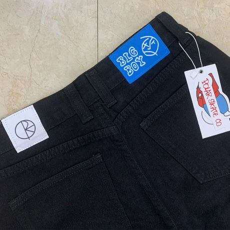 Polar Big Boy Embroidery Jeans Y2K Pants Streetwear Gothic Cartoon Blue Baggy Jeans Retro Punk Rock High Waist Denim Trousers - Lootquake