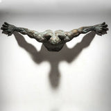 Home Decor Wall Art Wall Man Sculpture Statue Living Room Wall Decoration Resin Handicraft Pendant Home Accessories