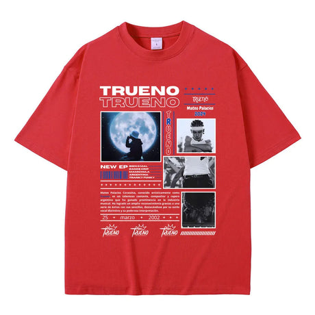 Rapper Trueno Graphic T Shirts Men's Hip Hop Fashion Vintage Tshirt Tops Short Sleeve Men Women Casual Cotton Oversized T-shirts - Lootquake