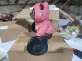 Sculpture de chat fitness mignon, dessin animé, résine 3D, artisanat, bijoux pour la maison, ornements, meuble TV, armoire à vin simple, cadeau de Saint-Valentin