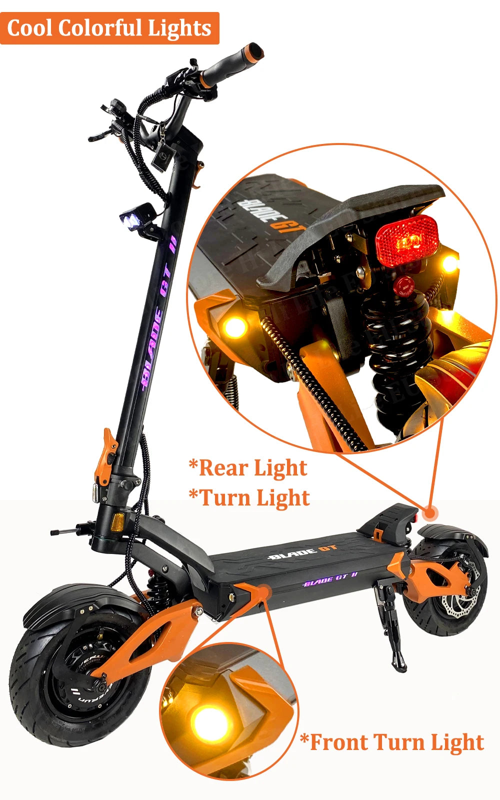 EU Stock Newest Blade GT II 60V 26Ah Blade GT+ II 60V 35Ah Dual Motor 1600W*2 Newest Blade GT/GT+ II Electric Scooter