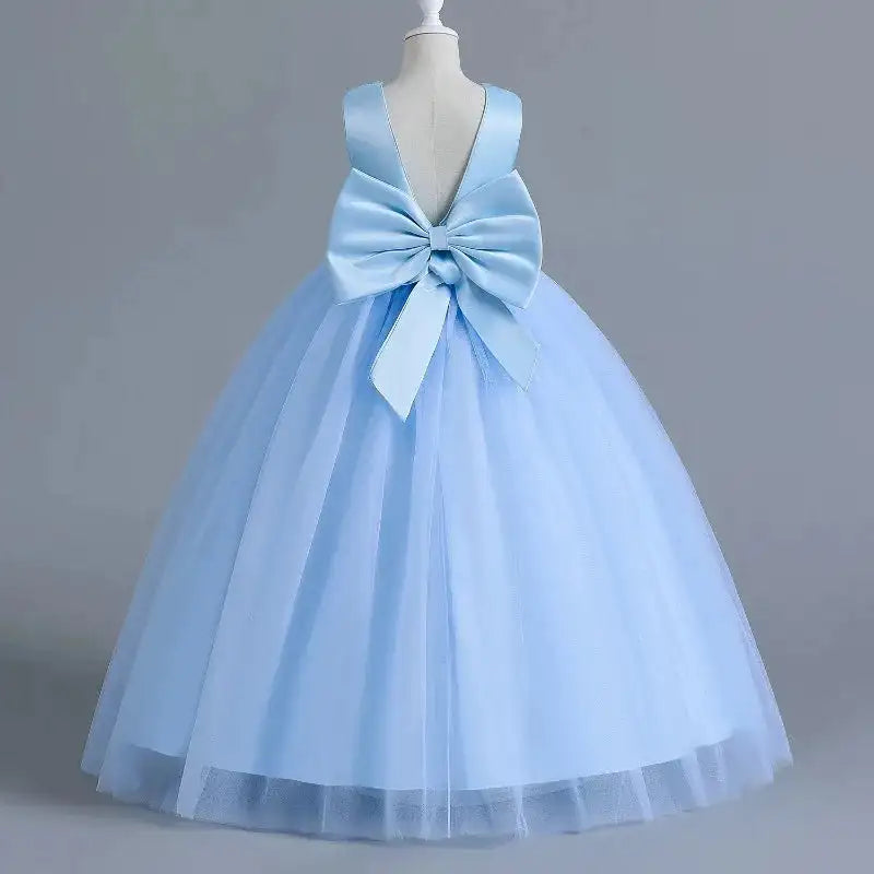 Teens Girls Bridesmaid Dresses For Wedding 5-14 Yrs Kids Sequin Birthday Party Long Dress Girls Evening Formal Pageant Vestidos - Lootquake