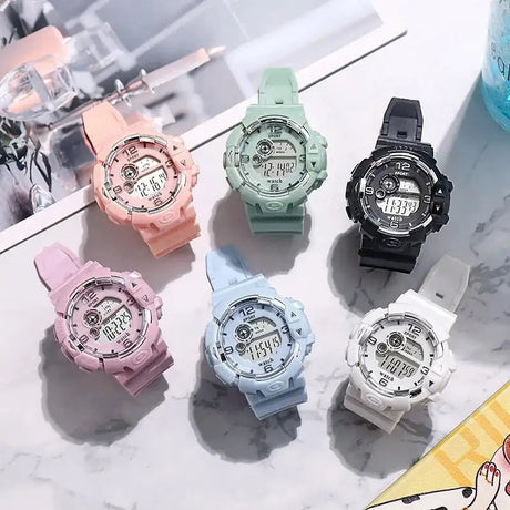 New Minimalist Student Sports Waterproof Electronic Watch Children Luminous Multifunctional Electronic Watches for Women and Men - Lootquake