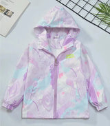 Girls Korean Polar Fleece Outdoor Jacket 4-12 Yrs Children's Autumn Winter Thickened Hooded Windbreaker Kids Girl's Fashion Coat