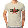 Russian USSR CCCP Creative TShirt for Men Over The Red Star  Round Neck Pure Cotton T Shirt Birthday Gifts Streetwear - Lootquake