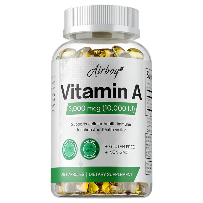 Vitamina A: favorece la salud de la piel y los ojos, la actividad antioxidante, el sistema inmunitario y la función reproductiva.