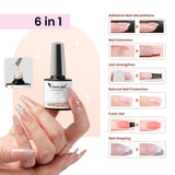 VENALISA 7.5ml Quick Construction Gel Semi Transparent Jelly Color Nail Gel Polish Strengthener Soak Off UV LED Nude Pink Gel