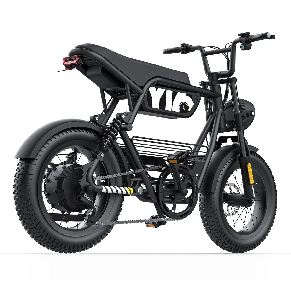 Bicicleta eléctrica para adultos Coswheel Y16, 1000 W, batería de 48 V y 15 Ah, bicicleta de montaña eléctrica de 16 pulgadas con neumáticos anchos.