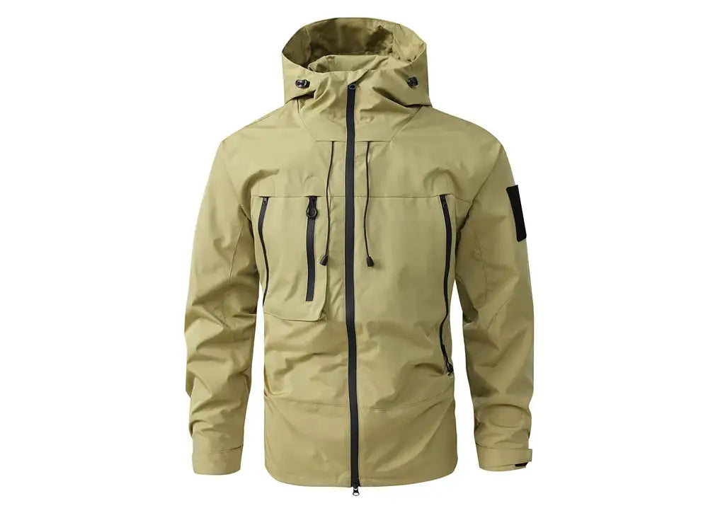 Autumn Men's Mountain Ski Jackets Outdoor Windbreaker Hiking Hooded Coats for Men Climbing Waterproof Jackets Raincoat Clothing - Lootquake