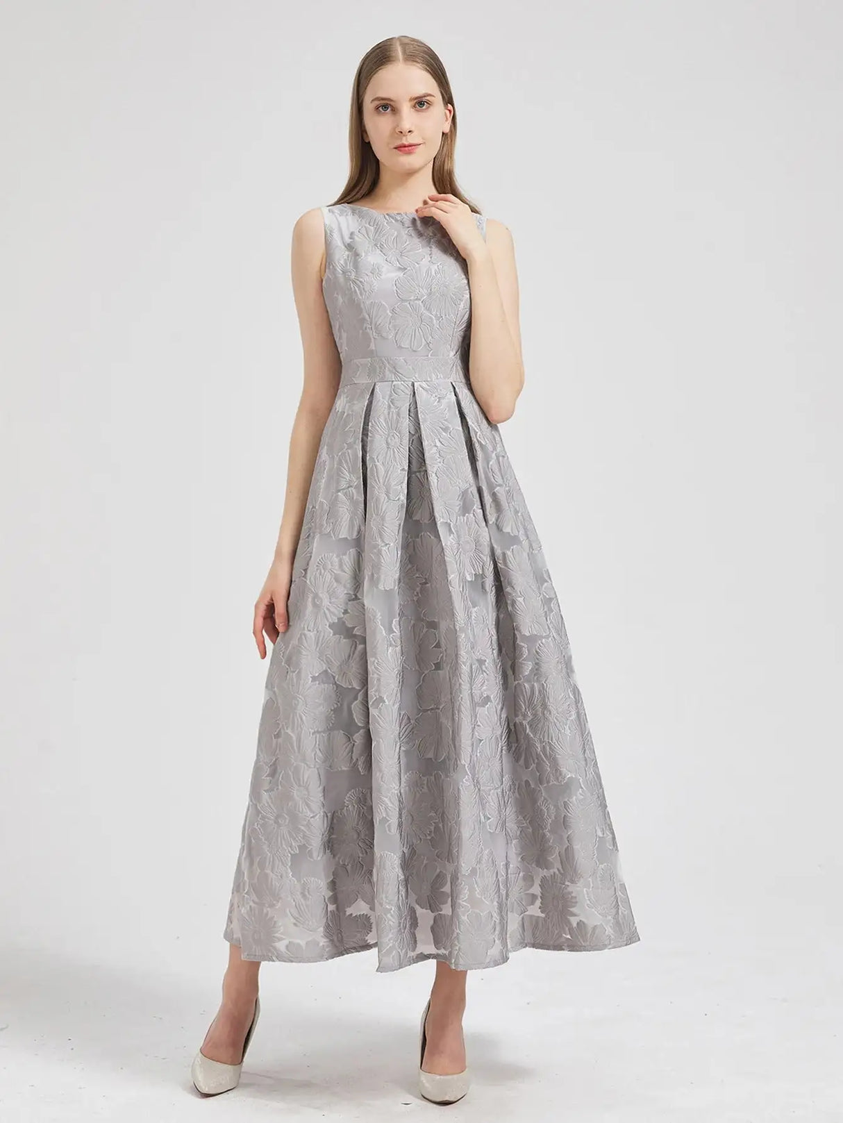 DEVCHATA Women New Fashion Organza Embroidery Elegant Long Dress Summer Sleeveless Dresses Lady Holiday Evening Prom Vestido - Lootquake