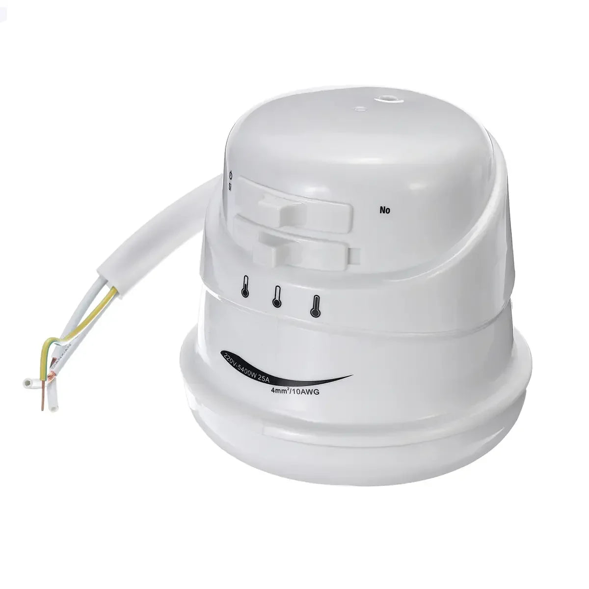 Ducha eléctrica de 2 m, 5400 W, calentador de agua instantáneo sin tanque, 3 temperaturas ajustables, portátil, 110 V/220 V