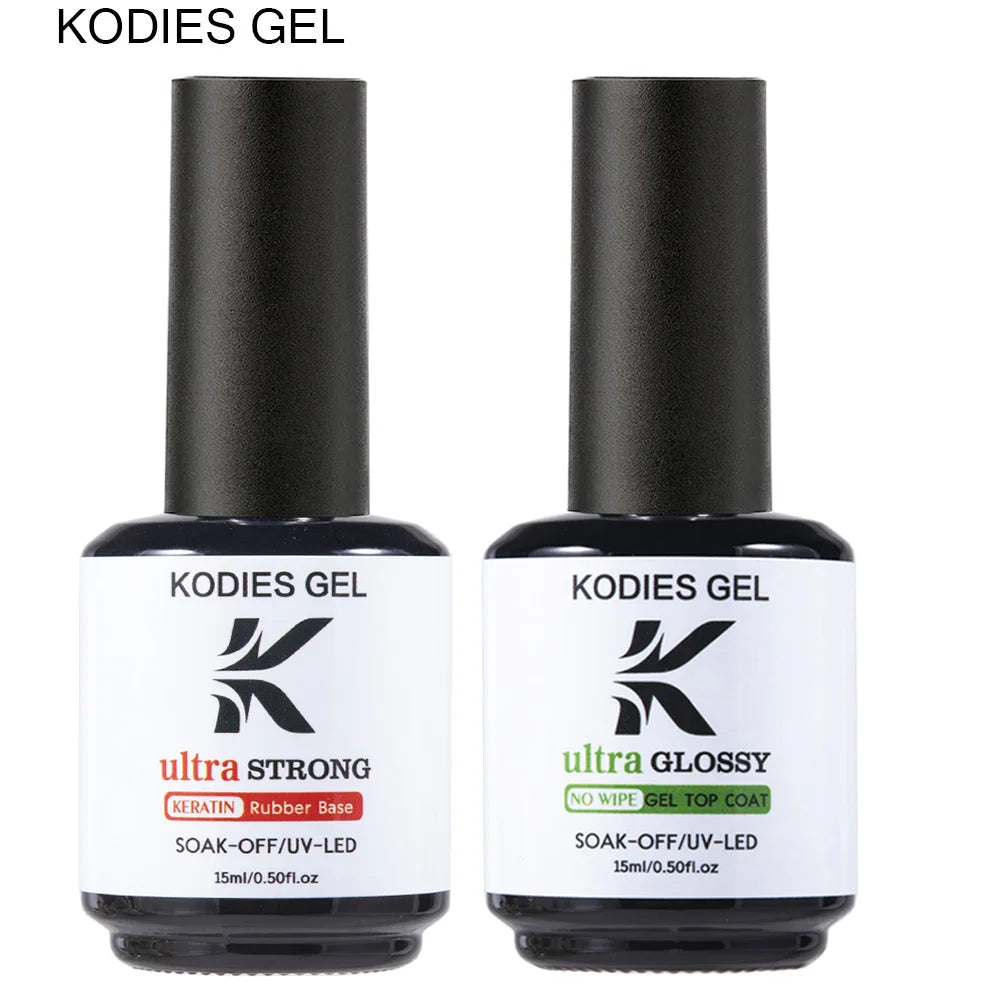 1 PCS Nail Gel Polish Ultra Glossy Top Coat Base Gel Semi Permanent UVGel Varnish Sealer Finish Transparent Diamond Top No Wipe