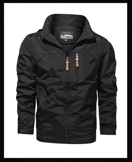 New Functional Waterproof Jacket Men's Autumn Casual Rainproof Detachable Cap Work Coat Hiking Mountain Windproof Windbreaker - Lootquake