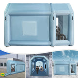 4m x2.5mx2.5m Portable Inflatable Paint Booth, Inflatable Spray Booth, Motorcycle Paint Tent with Blowers - Lootquake