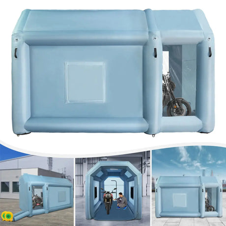 4m x2.5mx2.5m Portable Inflatable Paint Booth, Inflatable Spray Booth, Motorcycle Paint Tent with Blowers - Lootquake