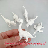 6pcs Coloring Dinosaur Plus 12 Color Paint Set Toys For Children Painting Diy Toys Doodle Handmade Educational Toys easter gift - Lootquake