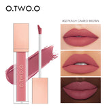 O.TWO.O 12 Color Liquid Lipstick Matte Finish Sexy Silky Lip Gloss Waterproof Kiss-proof Lasting Lip Glaze Lip Tint Cosmetics