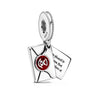 MINISO Charms de plata de ley 925 para pulseras originales de Harry Potter de 3 mm, colgantes para mujer, joyería DIY, regalos