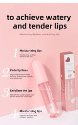 Bálsamo labial hidratante voluminizador, aceite labial original, brillo labial, cuidado de los labios, beneficio para los labios, aceite exfoliante rosa voluminizador.