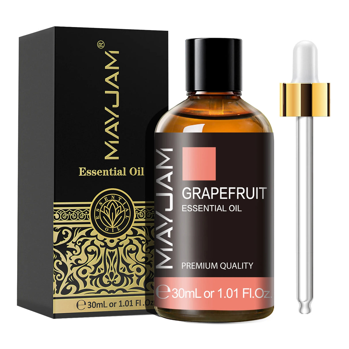 MAYJAM 1PCS 30ML Huile Essentielle d'Aromathérapie Lavande Vanille Jasmin Eucalyptus Menthe Poivrée Huile Aromatique pour Diffuseur Bougie Savon