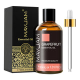 MAYJAM 1PCS 30ML Huile Essentielle d'Aromathérapie Lavande Vanille Jasmin Eucalyptus Menthe Poivrée Huile Aromatique pour Diffuseur Bougie Savon