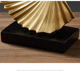 Decoration Sculpture Gold Modern Abstract Art Sculpture Resin Crafts Sculpture Ornaments Home Office Desk Decoration Accessories