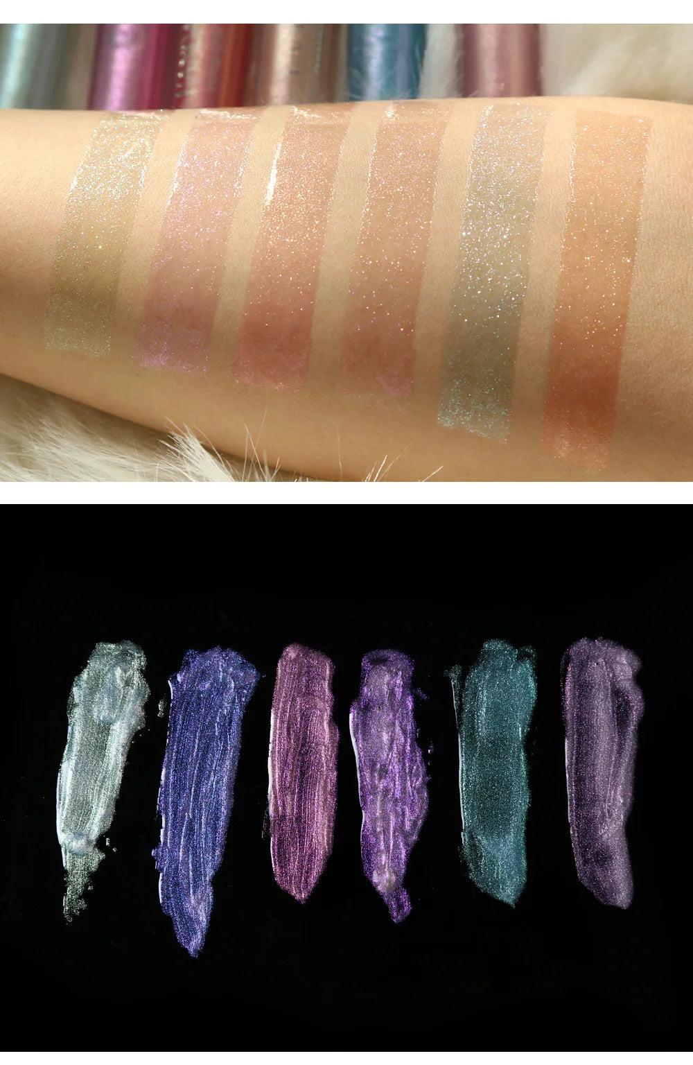 HANDAIYAN Best Seller Glitter Lip Gloss 6colors Moisturizing Mermaid Lip Glaze Waterproof Long Lasting Liquid Lip Stick