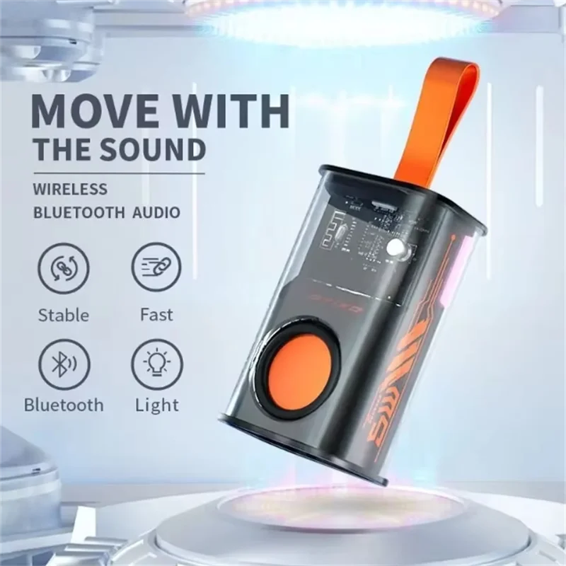 Enceinte Bluetooth K08, barre de son LED clignotante, caisson de basses portable pour l'extérieur et l'intérieur, prise en charge de la carte TF, radio FM, étanche