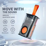 Enceinte Bluetooth K08, barre de son LED clignotante, caisson de basses portable pour l'extérieur et l'intérieur, prise en charge de la carte TF, radio FM, étanche