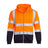 Reflective Men Hoodie Drawstring Loose Zipper Long Sleeve Hooded Pullover Winter Work Safety Coat Moisture-wicking Sweatshirt - Lootquake