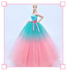 Vestido de novia elegante para muñeca Barbie, ropa de princesa para BJD 1/6, vestido largo, accesorios.