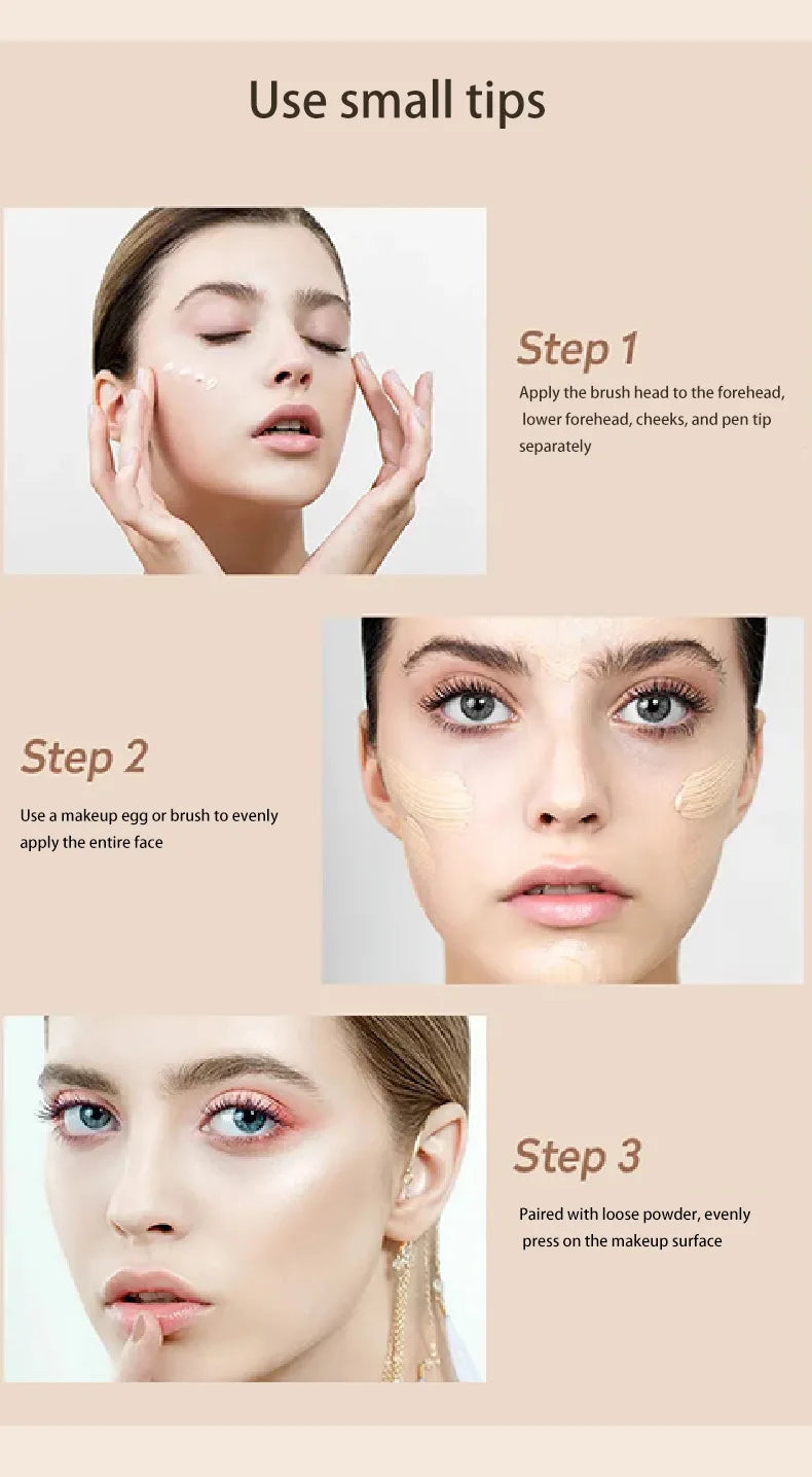 Fond de teint liquide anti-cernes pour une hydratation longue durée et un maquillage délicat et difficile à démaquiller