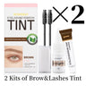 Kit de tinte para pestañas ICONSIGN para cejas, resistente al agua, 15 minutos de duración, para realzar las cejas y mantener el maquillaje de larga duración.