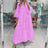 Fitshinling Cotton Long Dress Women Costume Flare Sleeve Slim A-Line Robe Fashion Hollow Out Lace Maxi Dresses Dance Wear - Lootquake