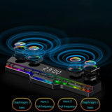 Barre de son sans fil Bluetooth pour jeux vidéo, USB, stéréo 3D, caisson de basses, FM, horloge, barre de son intérieure, haut-parleur pour ordinateur, offre spéciale