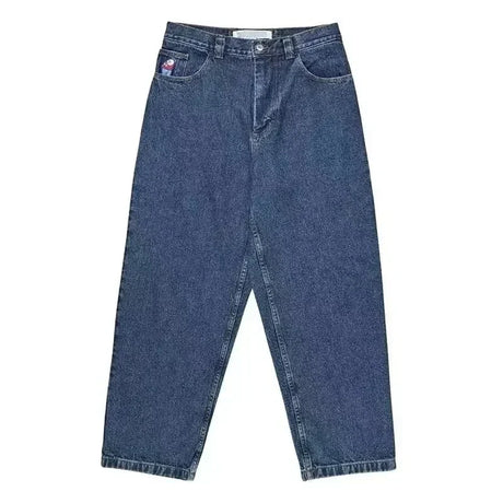 New Harajuku Hip Hop Cartoon Y2K Big Boy Jeans Women Graphic Embroidery Baggy Jeans Pants High Waist Wide Leg Trouser Streetwear - Lootquake