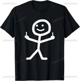 Middle Finger Funny Maniac Printed Man T Shirt Loose Casual Fashion Harajuku Hip Hop T-shirt Hipster Streetwear Comfort Clothing - Lootquake