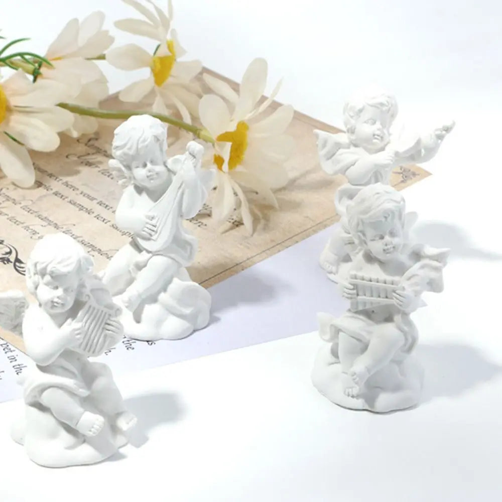 Crafts Peaceful Prayer Home Decoration Photo Props Garden Ornaments Character Sculpture Cupid Angel Statue Desktop Figurine
