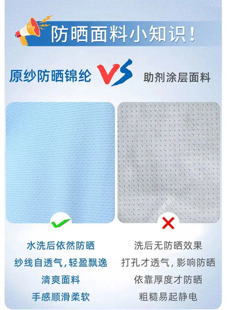 Ice Silk Sun UPF 50+ UV Protection Jacket Big Brim Thin Ice Silk Sun Protection Jackets UV Protection Hooded Windbreaker 4XL 5XL - Lootquake