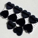 Heart Shaped Velvet Powder Puffs Dry Wet Dual Use 10Pcs All-Purpose Makeup Foundation Blending Sponge Set