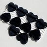 Heart Shaped Velvet Powder Puffs Dry Wet Dual Use 10Pcs All-Purpose Makeup Foundation Blending Sponge Set