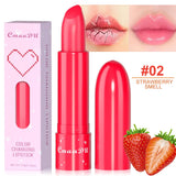 Fruit Color Changing lipstick Fruit Taste Moisturizing Lip Skin Without Drying out Temperature Changing lipstick