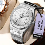 POEDAGAR Classic Men's Watches Fine Steel Original Quartz Watch for Man Luminous Date Waterproof Wristwatch Trend Fashion New - Lootquake