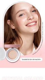 OCHEAL CC Cream Cushion Foundation Cream Corrector hidratante de larga duración Base BB Cream para maquillaje facial Corrector