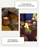 Aromatherapy essential oil candle smokeless soybean candle cup household fragrance ornament souvenir