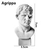 Miniature Desktop Ornament Home Decor Gypsum Portraits Greek Mythology Figurine Famous Sculpture Plaster Bust Statue