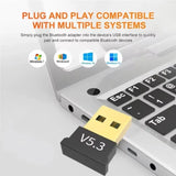 Adaptateur Bluetooth USB Adaptateur Bluetooth sans fil 5.3/5.1/5.0 pour PC portable haut-parleur sans fil récepteur audio émetteur USB